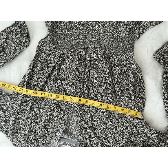 Faherty Montara Dress Women's Size Small Brown Floral Blouson Long Sleeve Casual - Picture 11 of 13